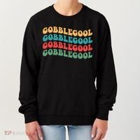 Retro Gobblegool Turkey Funny Groovy Thanksgiving Women's Sweatshirt thumb 0