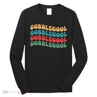 Retro Gobblegool Turkey Funny Groovy Thanksgiving Long Sleeve Shirt thumb 0