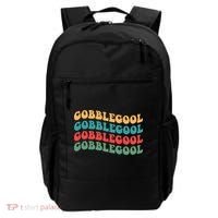 Retro Gobblegool Turkey Funny Groovy Thanksgiving Backpack thumb 0