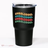 Retro Gobblegool Turkey Funny Groovy Thanksgiving Tumbler thumb 0
