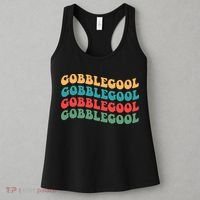 Retro Gobblegool Turkey Funny Groovy Thanksgiving Women's Tank Top thumb 3