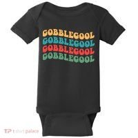 Retro Gobblegool Turkey Funny Groovy Thanksgiving Baby Bodysuit thumb 0