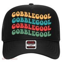Retro Gobblegool Turkey Funny Groovy Thanksgiving Hat thumb 0