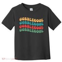 Retro Gobblegool Turkey Funny Groovy Thanksgiving Toddler T-Shirt thumb 0