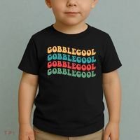 Retro Gobblegool Turkey Funny Groovy Thanksgiving Toddler T-Shirt thumb 2