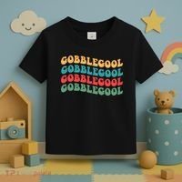 Retro Gobblegool Turkey Funny Groovy Thanksgiving Toddler T-Shirt thumb 3