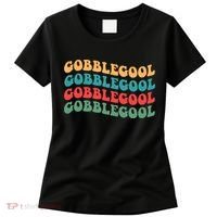 Retro Gobblegool Turkey Funny Groovy Thanksgiving Women's T-Shirt thumb 0