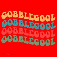 Retro Gobblegool Turkey Funny Groovy Thanksgiving Santa Hat thumb 1