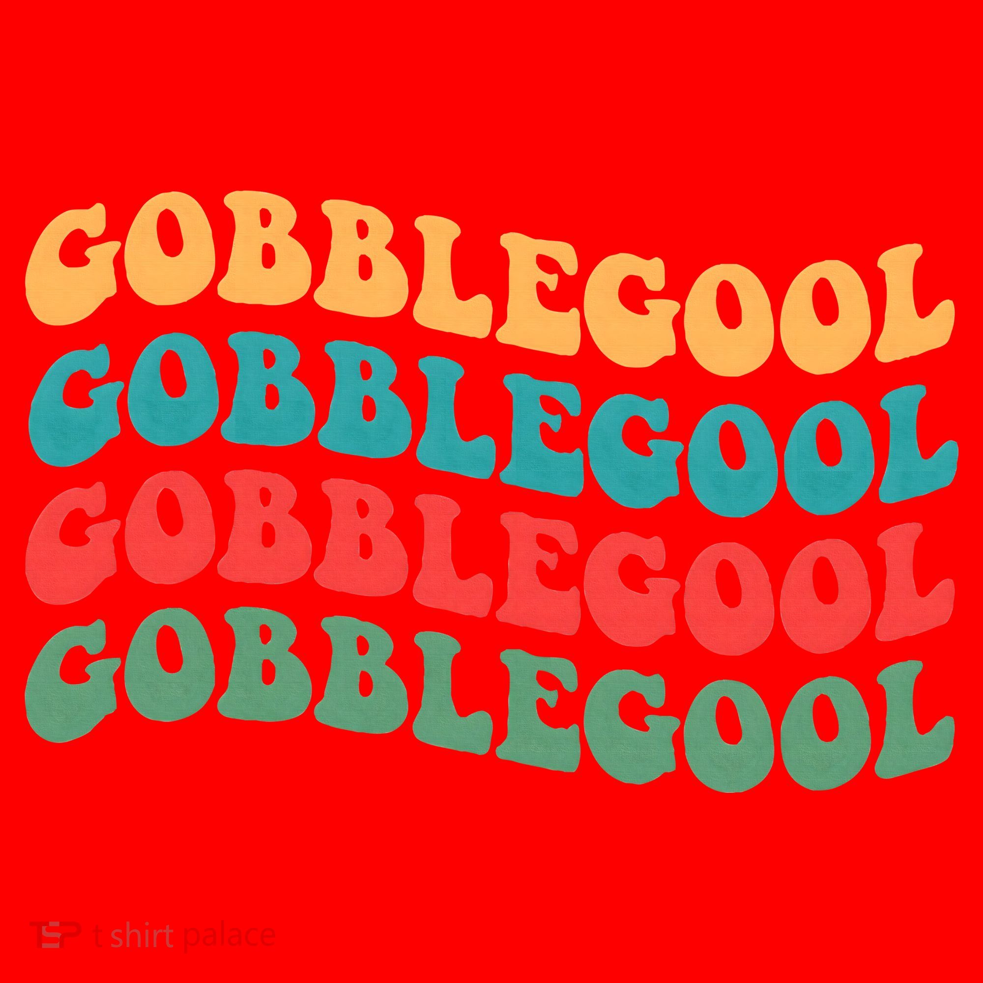 Retro Gobblegool Turkey Funny Groovy Thanksgiving Santa Hat