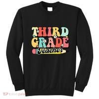 Retro Groovy Third Grade Teacher First Day 3rd Grade Sweatshirt thumb 0