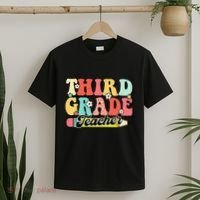 Retro Groovy Third Grade Teacher First Day 3rd Grade T-Shirt thumb 2