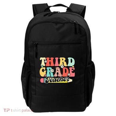 Retro Groovy Third Grade Teacher First Day 3rd Grade Backpack
