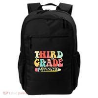 Retro Groovy Third Grade Teacher First Day 3rd Grade Backpack thumb 0