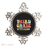 Retro Groovy Third Grade Teacher First Day 3rd Grade Ornament thumb 0