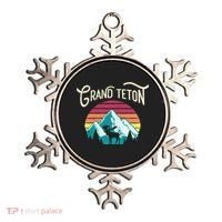 Retro Grand Teton National Park Wy Mountain State Cute Gift Ornament thumb 0