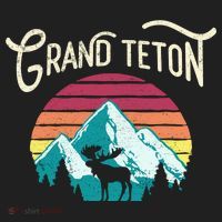 Retro Grand Teton National Park Wy Mountain State Cute Gift Hat thumb 2