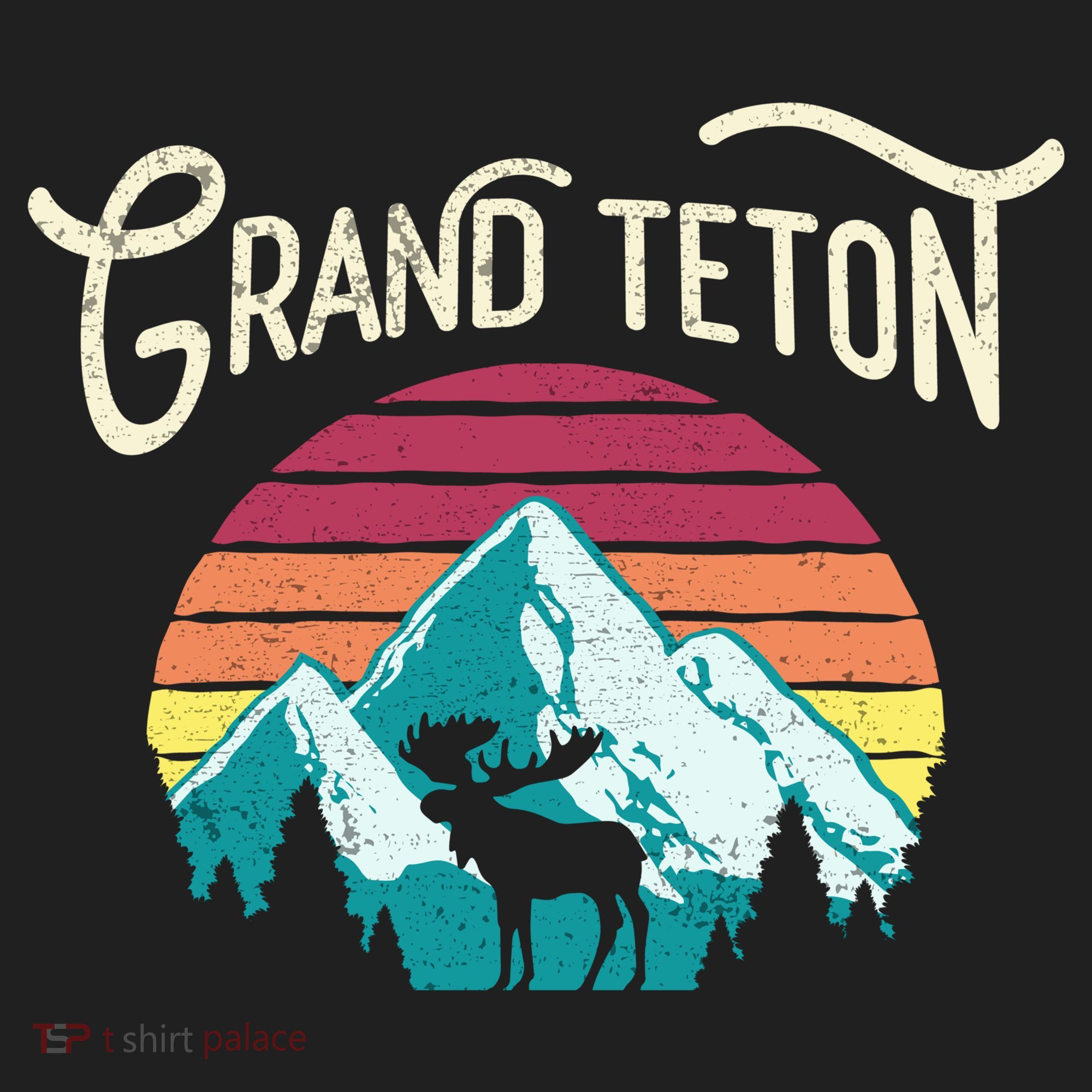 Retro Grand Teton National Park Wy Mountain State Cute Gift Hat