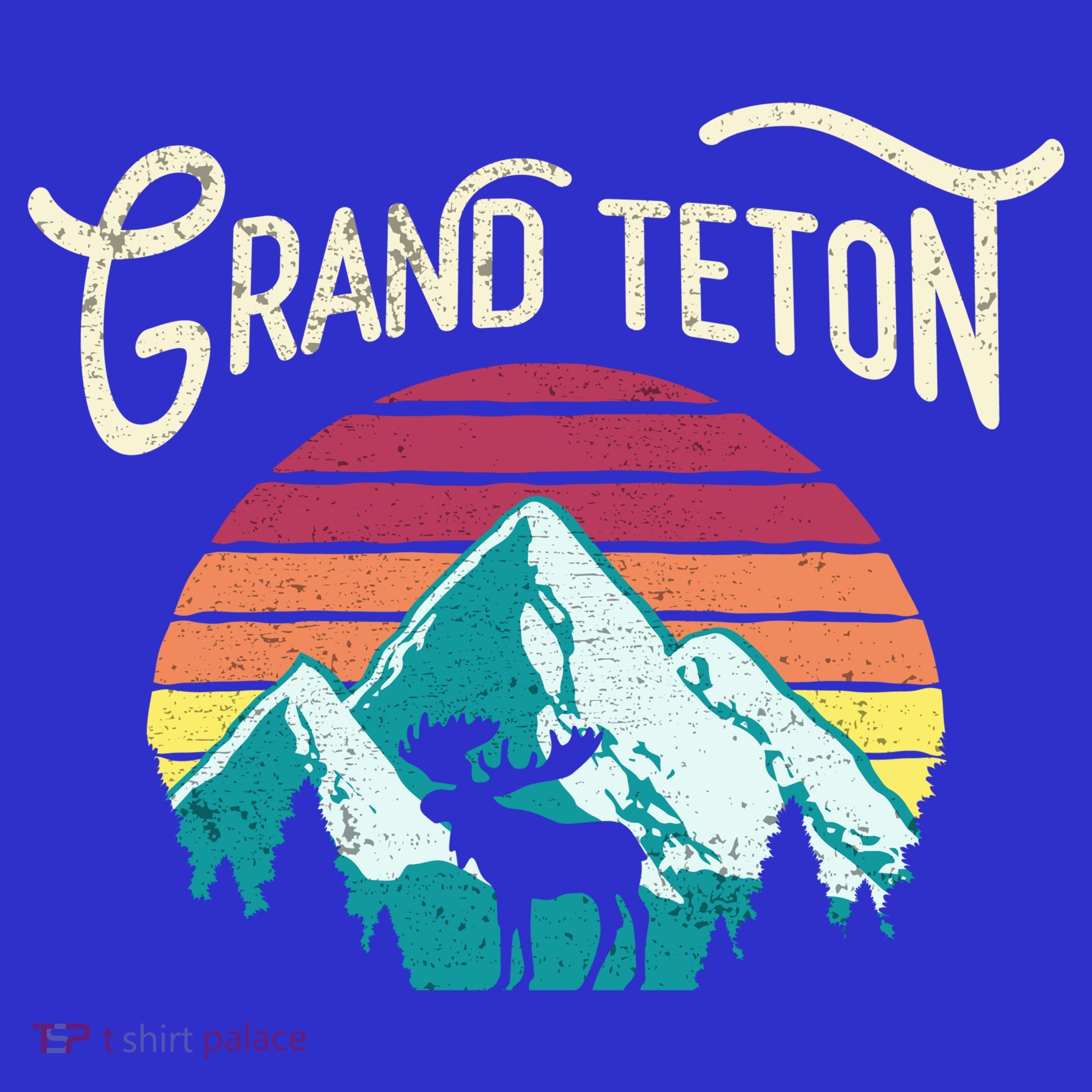 Retro Grand Teton National Park Wy Mountain State Cute Gift Button