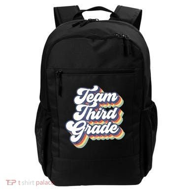 Retro Groovy Team Third Grade Back To School Teacher Student Gift Backpack