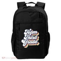 Retro Groovy Team Third Grade Back To School Teacher Student Gift Backpack thumb 0