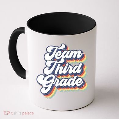 Retro Groovy Team Third Grade Back To School Teacher Student Gift Coffee Mug