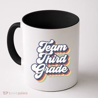 Retro Groovy Team Third Grade Back To School Teacher Student Gift Coffee Mug thumb 0