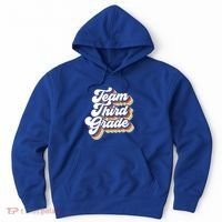 Retro Groovy Team Third Grade Back To School Teacher Student Gift Hoodie thumb 0