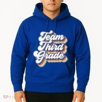 Retro Groovy Team Third Grade Back To School Teacher Student Gift Hoodie thumb 2