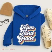 Retro Groovy Team Third Grade Back To School Teacher Student Gift Hoodie thumb 4