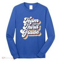 Retro Groovy Team Third Grade Back To School Teacher Student Gift Long Sleeve Shirt thumb 0