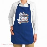 Retro Groovy Team Third Grade Back To School Teacher Student Gift Apron thumb 2