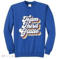Retro Groovy Team Third Grade Back To School Teacher Student Gift Sweatshirt thumb 0