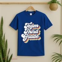 Retro Groovy Team Third Grade Back To School Teacher Student Gift T-Shirt thumb 2