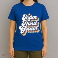 Retro Groovy Team Third Grade Back To School Teacher Student Gift T-Shirt thumb 4