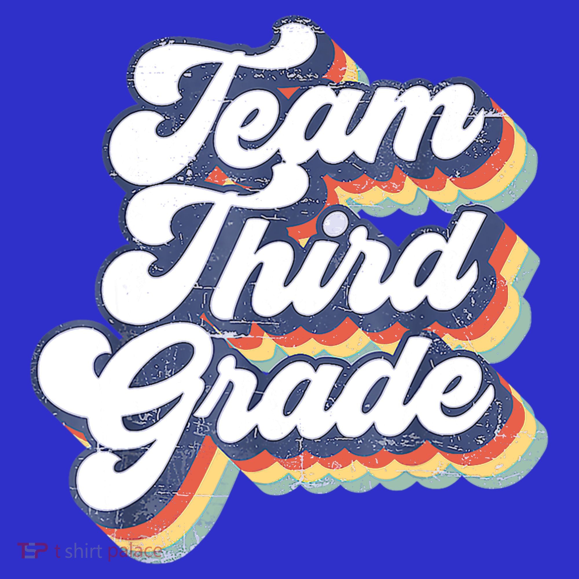 Retro Groovy Team Third Grade Back To School Teacher Student Gift Mousepad