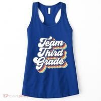 Retro Groovy Team Third Grade Back To School Teacher Student Gift Women's Tank Top thumb 0
