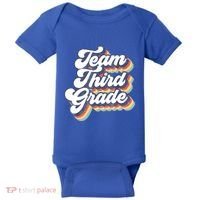 Retro Groovy Team Third Grade Back To School Teacher Student Gift Baby Bodysuit thumb 0