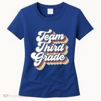 Retro Groovy Team Third Grade Back To School Teacher Student Gift Women's T-Shirt thumb 0