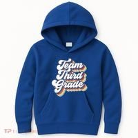 Retro Groovy Team Third Grade Back To School Teacher Student Gift Kids Hoodie thumb 0