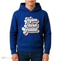 Retro Groovy Team Third Grade Back To School Teacher Student Gift Kids Hoodie thumb 4