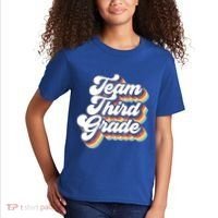 Retro Groovy Team Third Grade Back To School Teacher Student Gift Kids T-Shirt thumb 2
