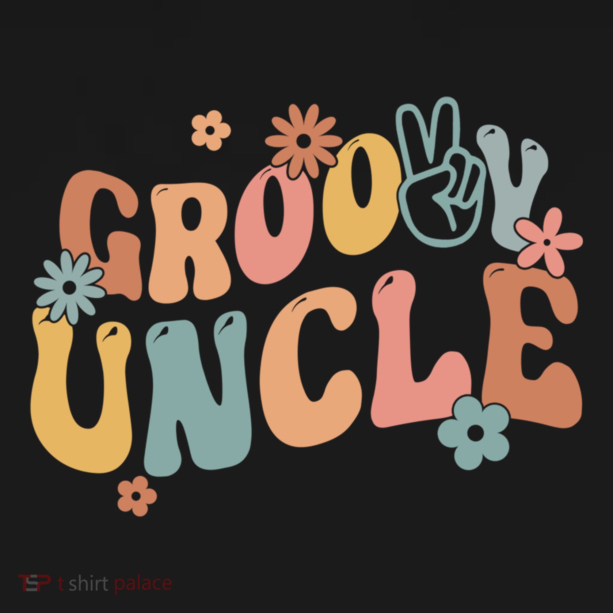Retro Groovy Uncle Flower Power Hippie Family Groovy Vibes Gift Women's Hoodie