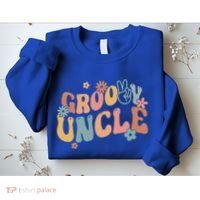 Retro Groovy Uncle Flower Power Hippie Family Groovy Vibes Gift Sweatshirt thumb 2