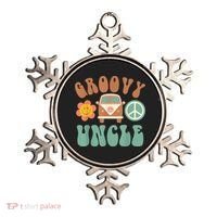 Retro Groovy Uncle Matching Family Birthday Party Ornament thumb 0