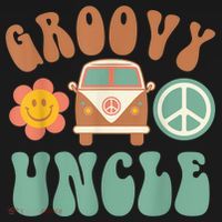 Retro Groovy Uncle Matching Family Birthday Party Ornament thumb 1