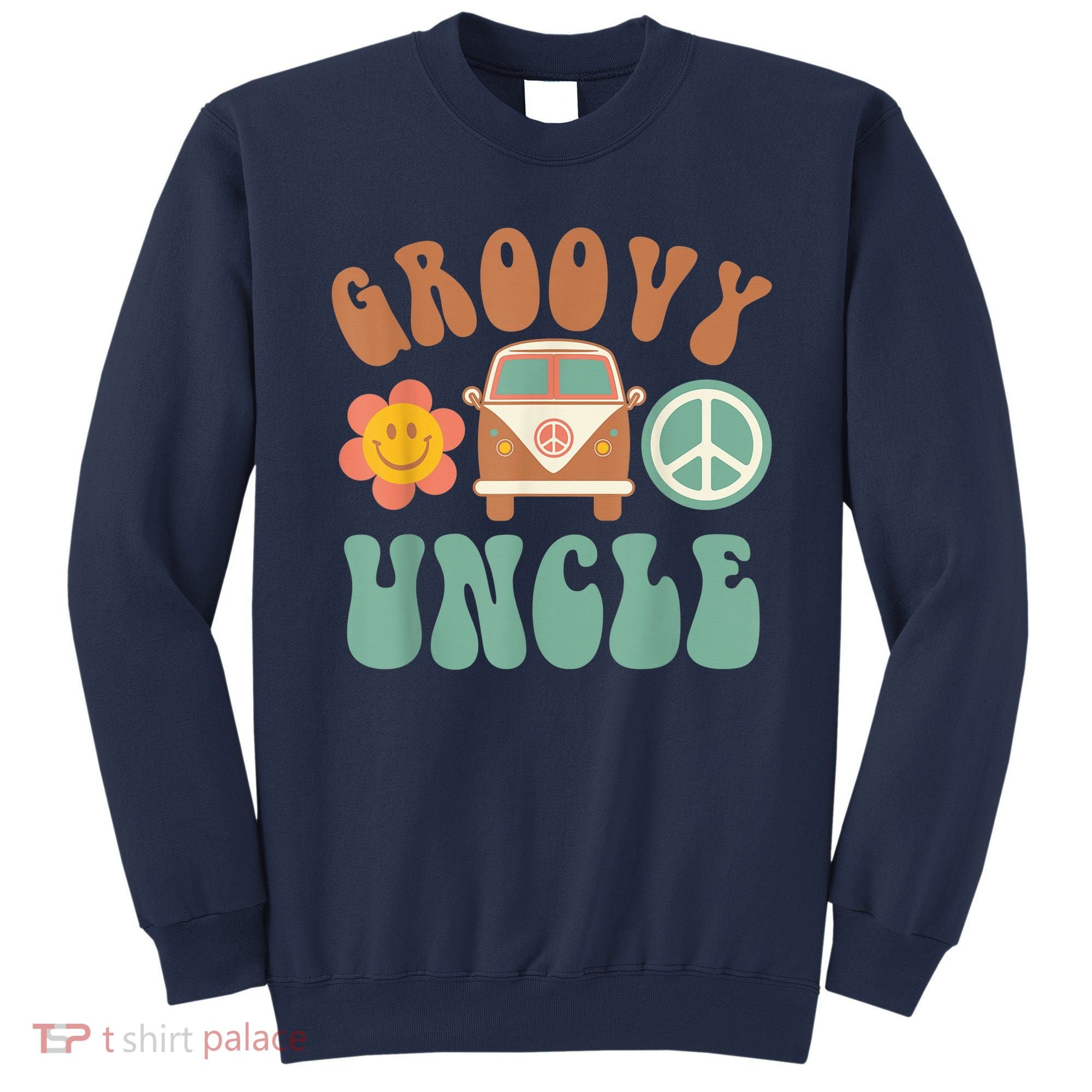 Retro Groovy Uncle Matching Family Birthday Party Sweatshirt