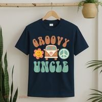Retro Groovy Uncle Matching Family Birthday Party T-Shirt thumb 2