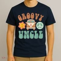 Retro Groovy Uncle Matching Family Birthday Party T-Shirt thumb 3