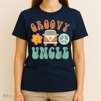 Retro Groovy Uncle Matching Family Birthday Party T-Shirt thumb 4