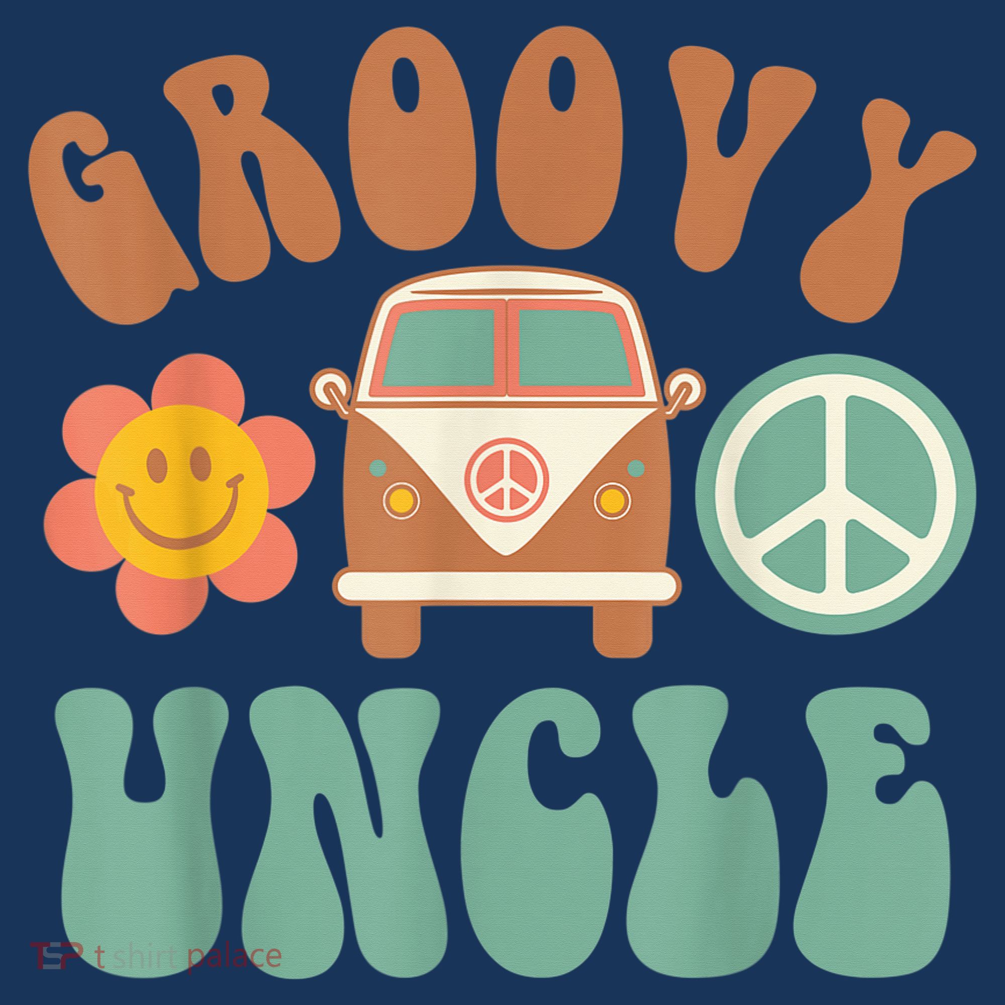 Retro Groovy Uncle Matching Family Birthday Party Women's Hoodie